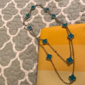 Turquoise double wrap necklace ! Fun & summer